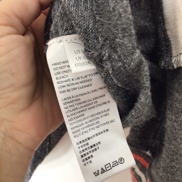 Free People large sweater women grey orange - Picture 7 of 11